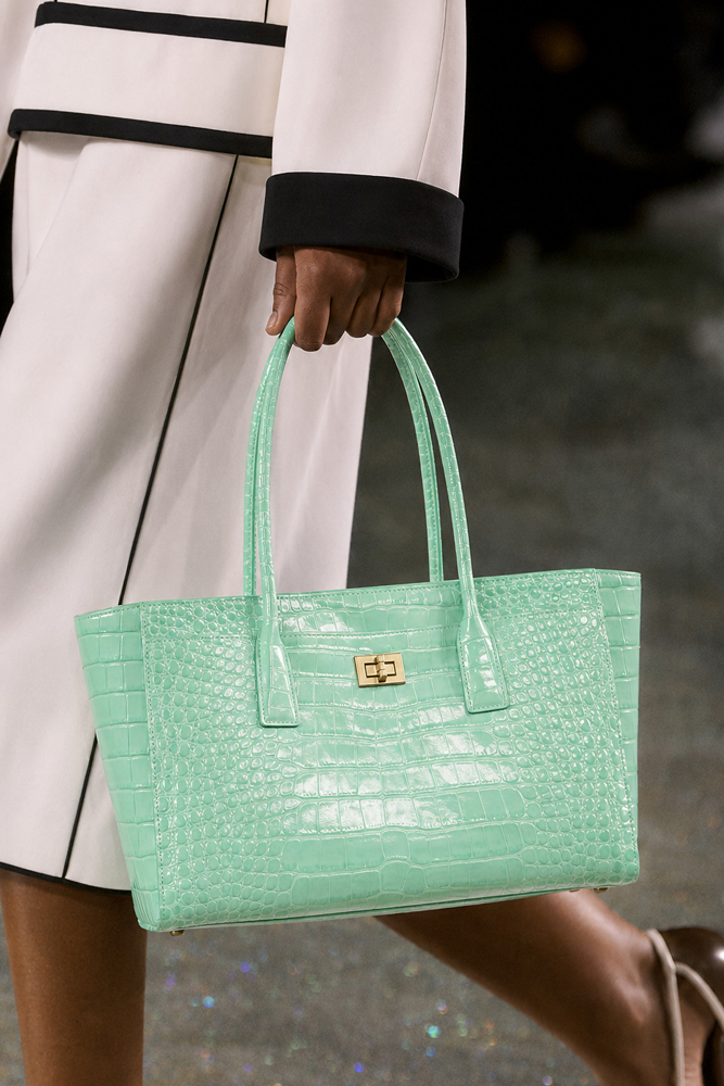 Women Hand Bags For Office - SHELKSBAG 광택 있는 크로커다일 엠보싱 토트백
