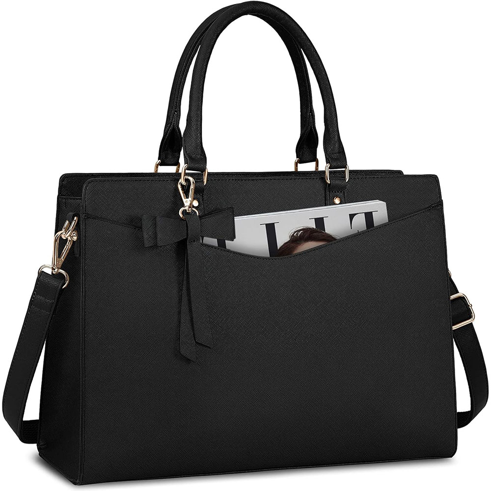Women Hand Bags For Office - 여성용 노트북 가방 15.6인치 PU 가죽