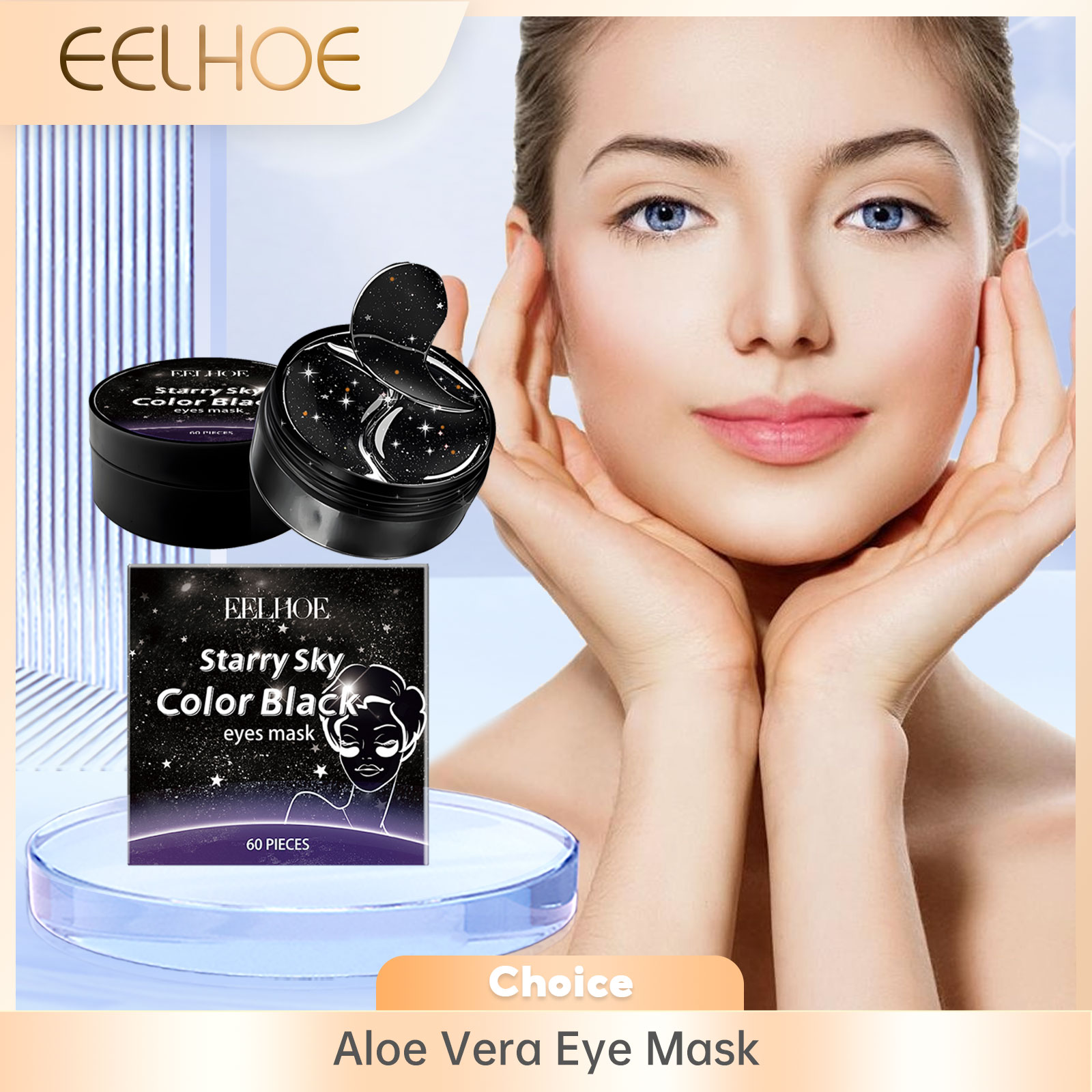 Women Bags Under Eyes - 알로에 베라 아이 마스크 패치, 딥
