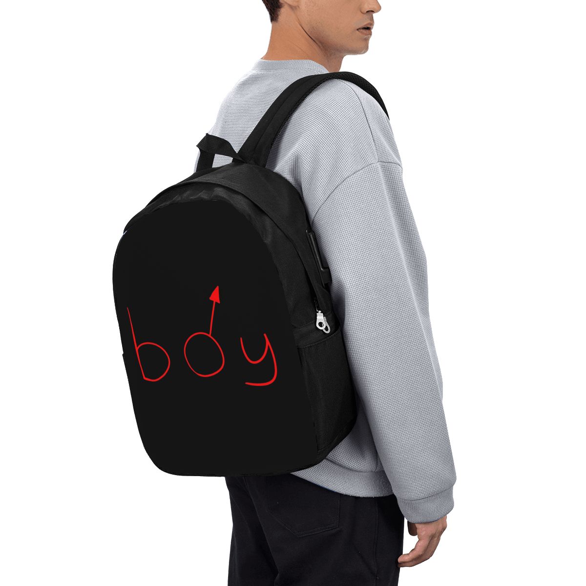 Women Bags For Travel - Boymoder 모자와 셔츠 배낭 여행 노트북