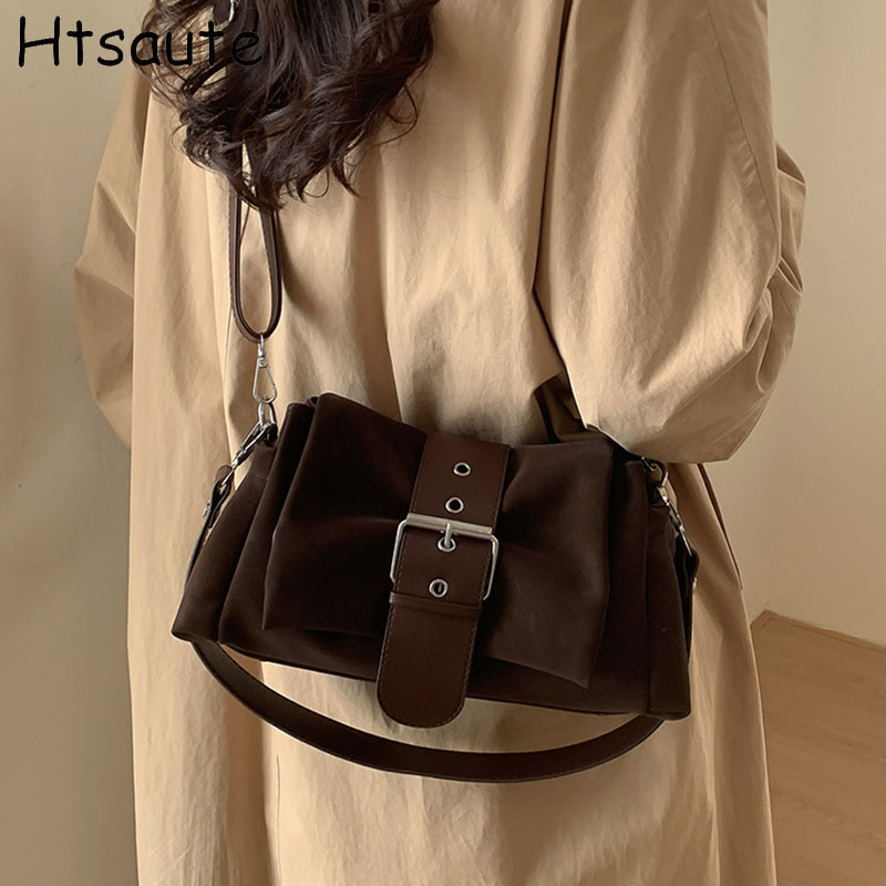 Women Hand Bags For Office - 여성용 고급 PU 가죽 숄더백 빈티지