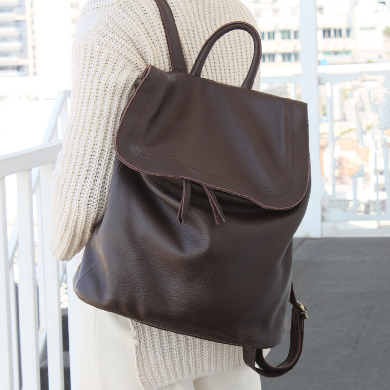 Women Bags Offers - 정품 가죽 디자이너 배낭 여성용, 간단한