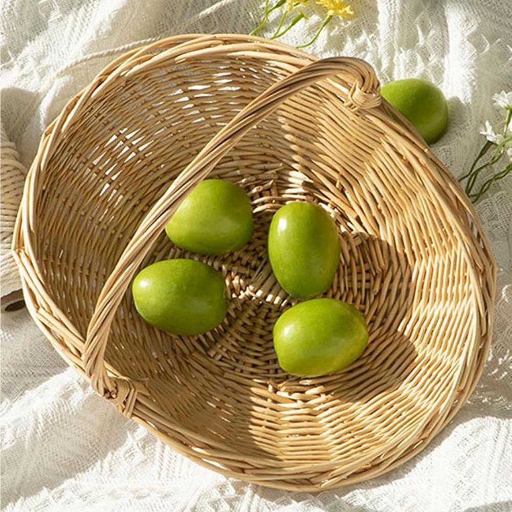 Basket Bag Wicker - 주방 조리대 정리함 손으로 짠 라탄