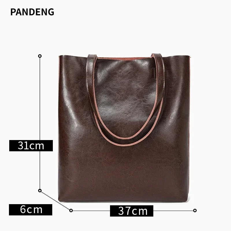 여성용 천연 소가죽 가방 여성용 정품 소가죽 레트로 핸 - Women Hand Bags For Office 리뷰 및 가격