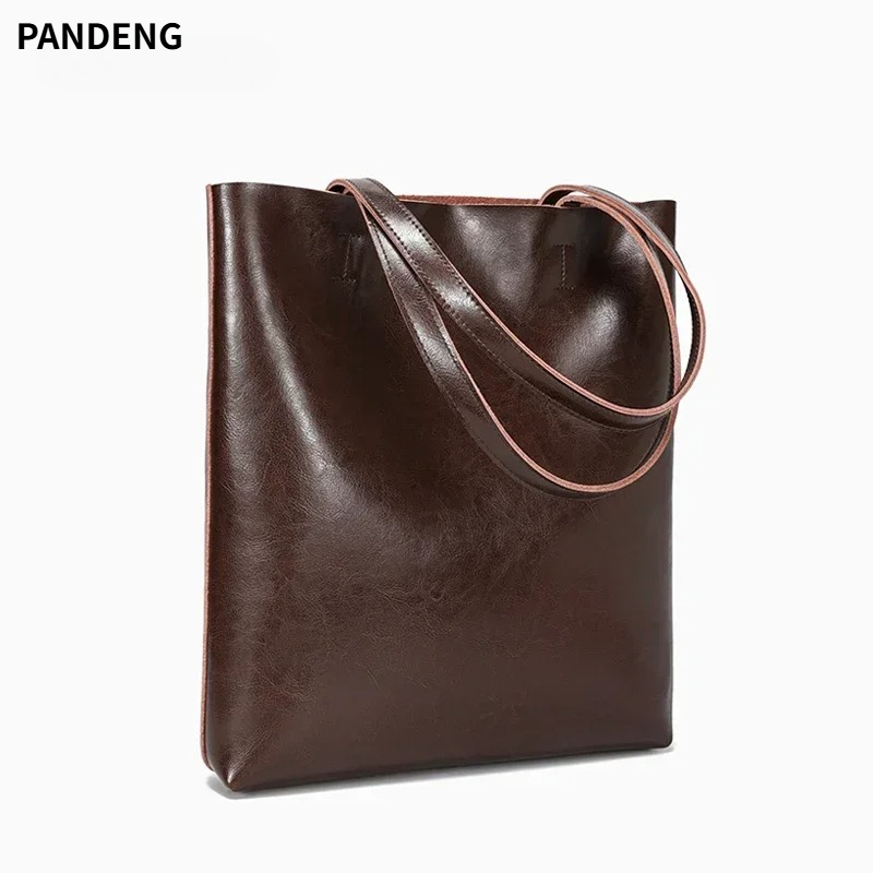 여성용 천연 소가죽 가방 여성용 정품 소가죽 레트로 핸 - Women Hand Bags For Office 리뷰 및 가격