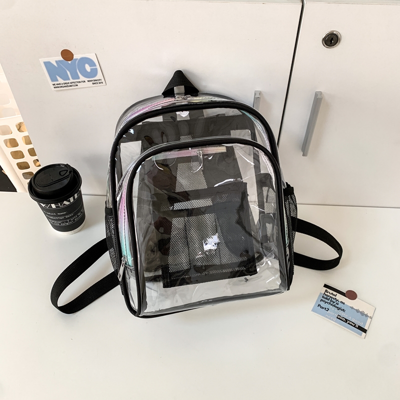 PVC 투명 지퍼 대용량 백팩 핫세일 학생용 다용도 가 - Women Bags In Sale 리뷰 및 가격
