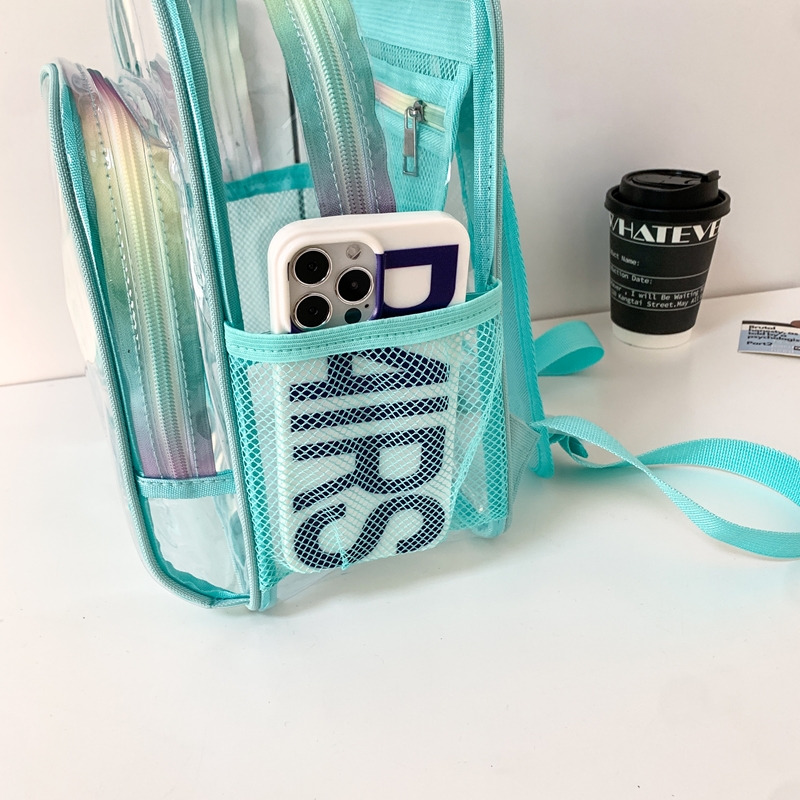 PVC 투명 지퍼 대용량 백팩 핫세일 학생용 다용도 가 - Women Bags In Sale 리뷰 및 가격