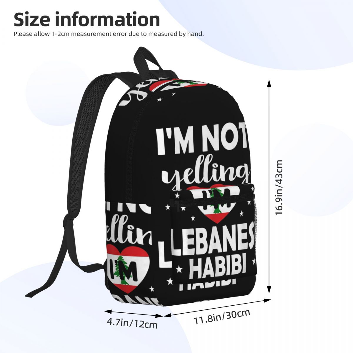 레바논 국기 레바논 유산 레바논 배낭 데이팩 대용량 어 - Women Bags Lebanon 리뷰 및 가격