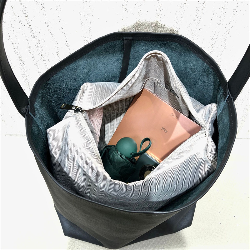 레이디 100% 정품 가죽 숄더 백 빅 캐주얼 핸드 버 - Women Hand Bags For Office 리뷰 및 가격