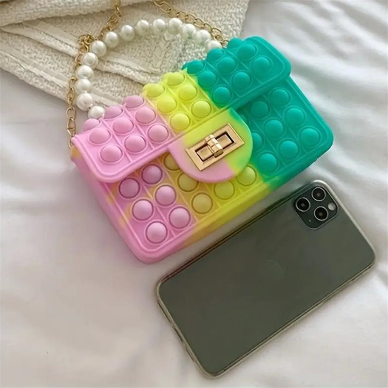 실리콘 러브 버블 젤리 백, 포퍼 압력 완화 지갑, 인 - Women Bags Offers 리뷰 및 가격