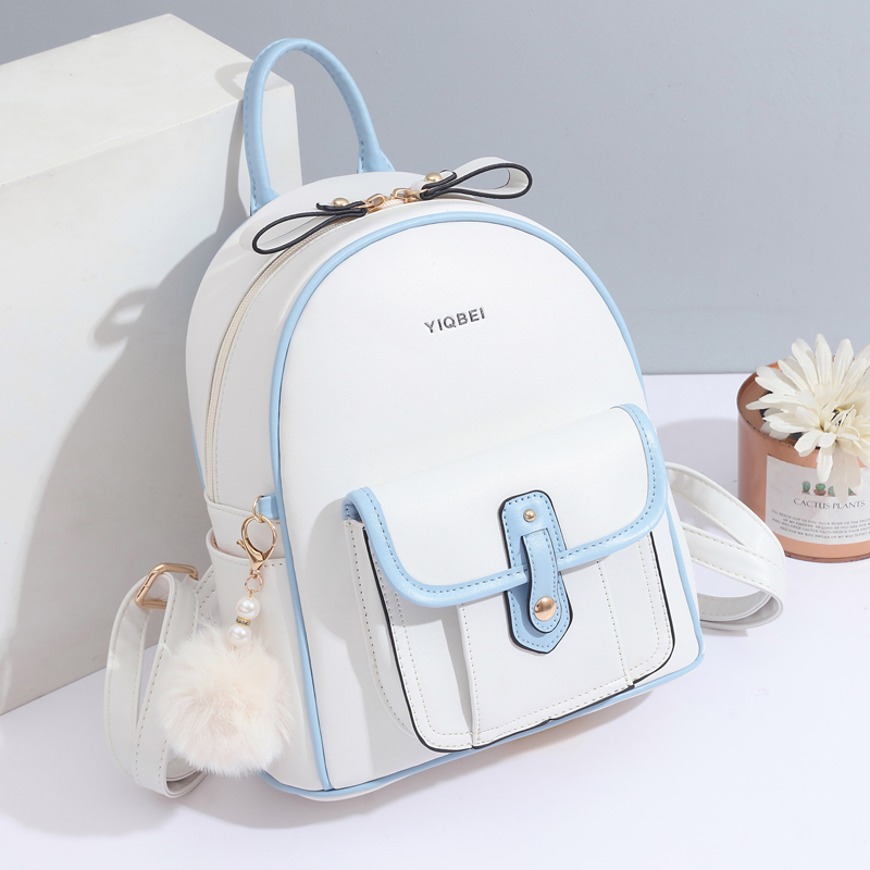 여성용 세련된 단색 질감 배낭, 모두 어울리는 경량 배 - Women Bags Offers 리뷰 및 가격