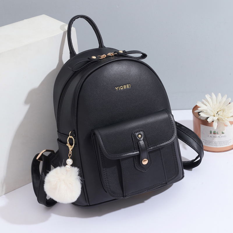 여성용 세련된 단색 질감 배낭, 모두 어울리는 경량 배 - Women Bags Offers 리뷰 및 가격