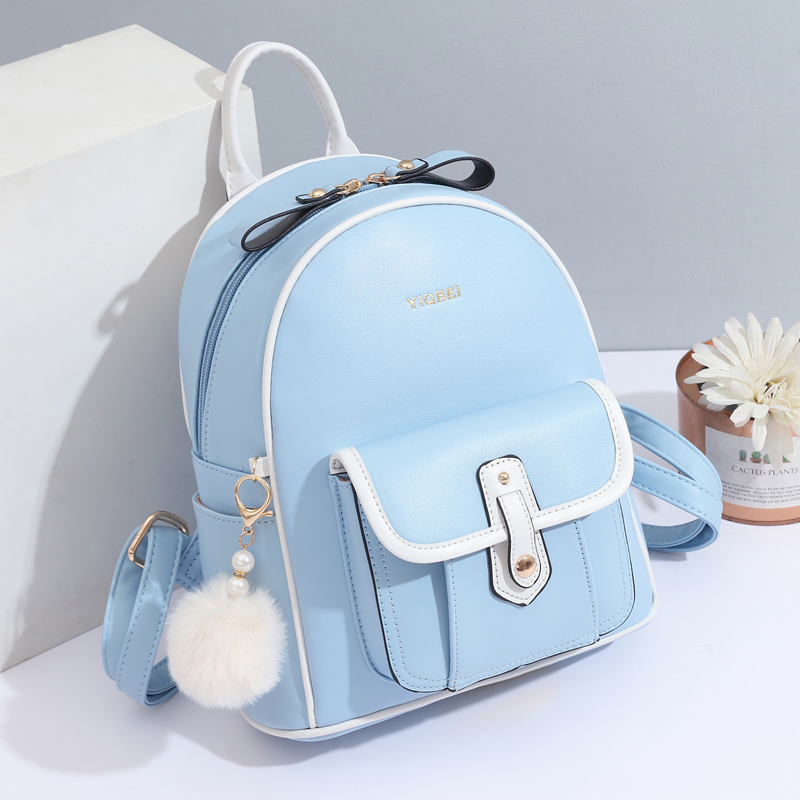 여성용 세련된 단색 질감 배낭, 모두 어울리는 경량 배 - Women Bags Offers 리뷰 및 가격
