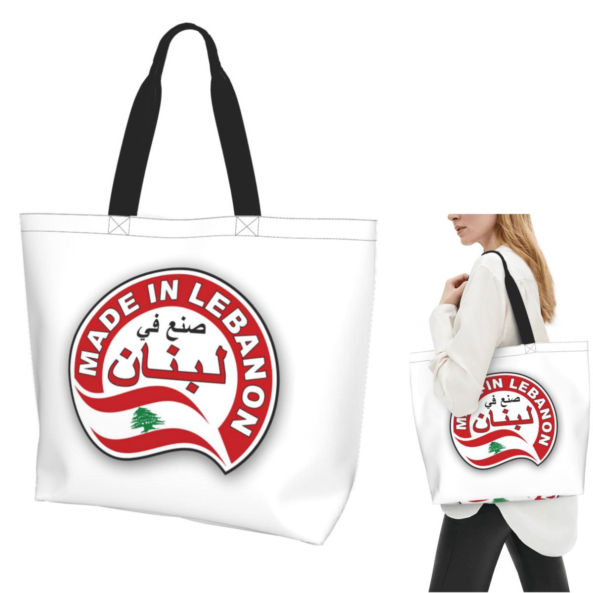 레바논 수채화 레바논 국기 레바논 의상 쇼핑 토트백 캔 - Women Bags Lebanon 리뷰 및 가격