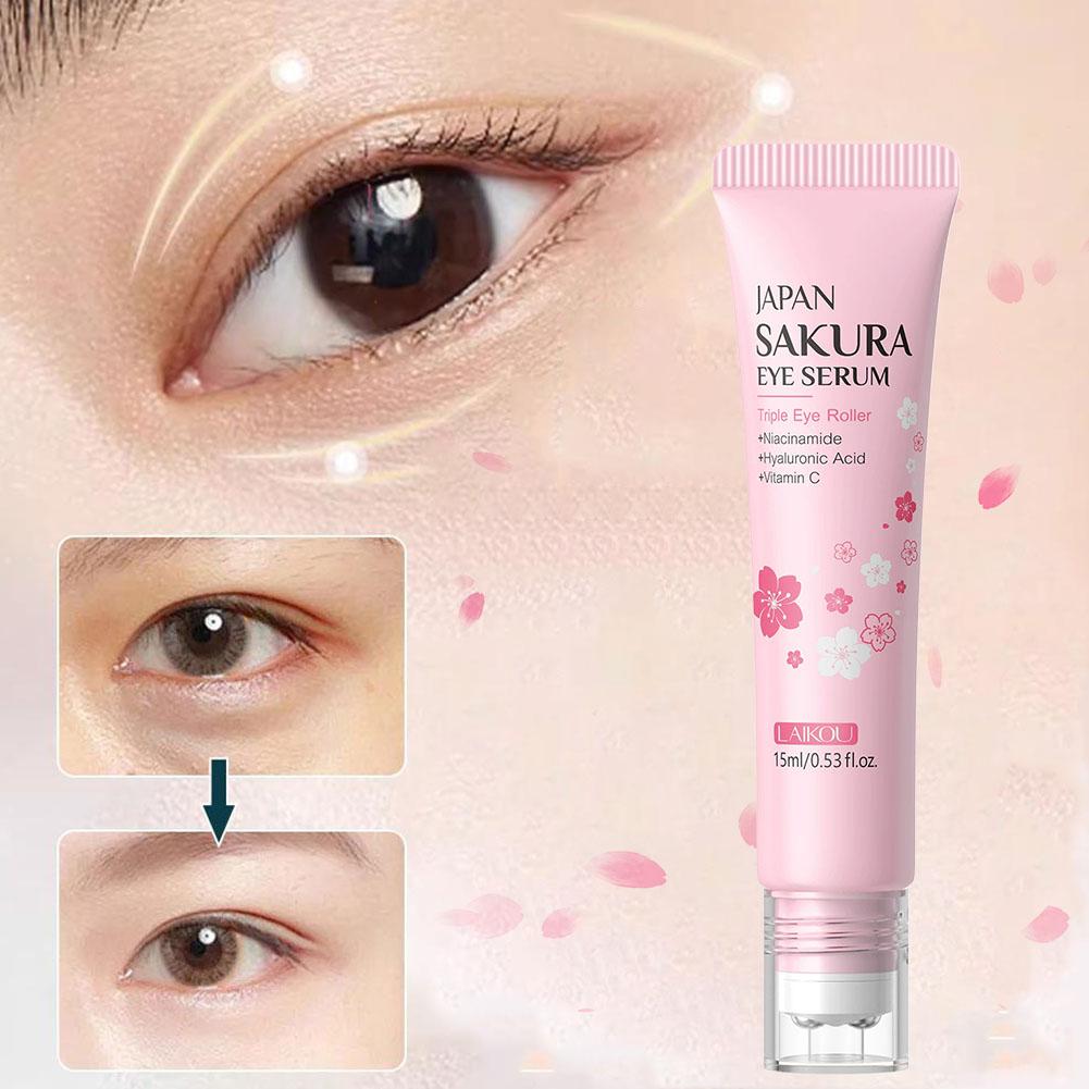 15ml 사쿠라 롤러 아이 세럼 안티 퍼피니스 백 언더 - Women Bags Under Eyes 리뷰 및 가격