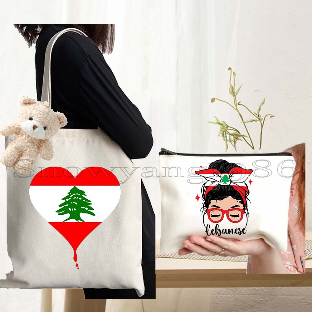 3PCS 사랑 베이루트 레바논 국기 루트 아랍어 선물  - Women Bags Lebanon 리뷰 및 가격