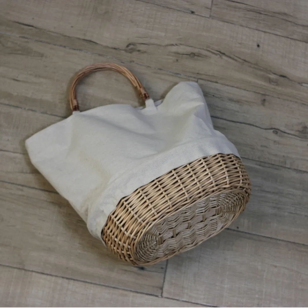 위커 바구니 가방 린넨 패치워크 여성 핸드백 수제 라탄 - Basket Bag Wicker 리뷰 및 가격
