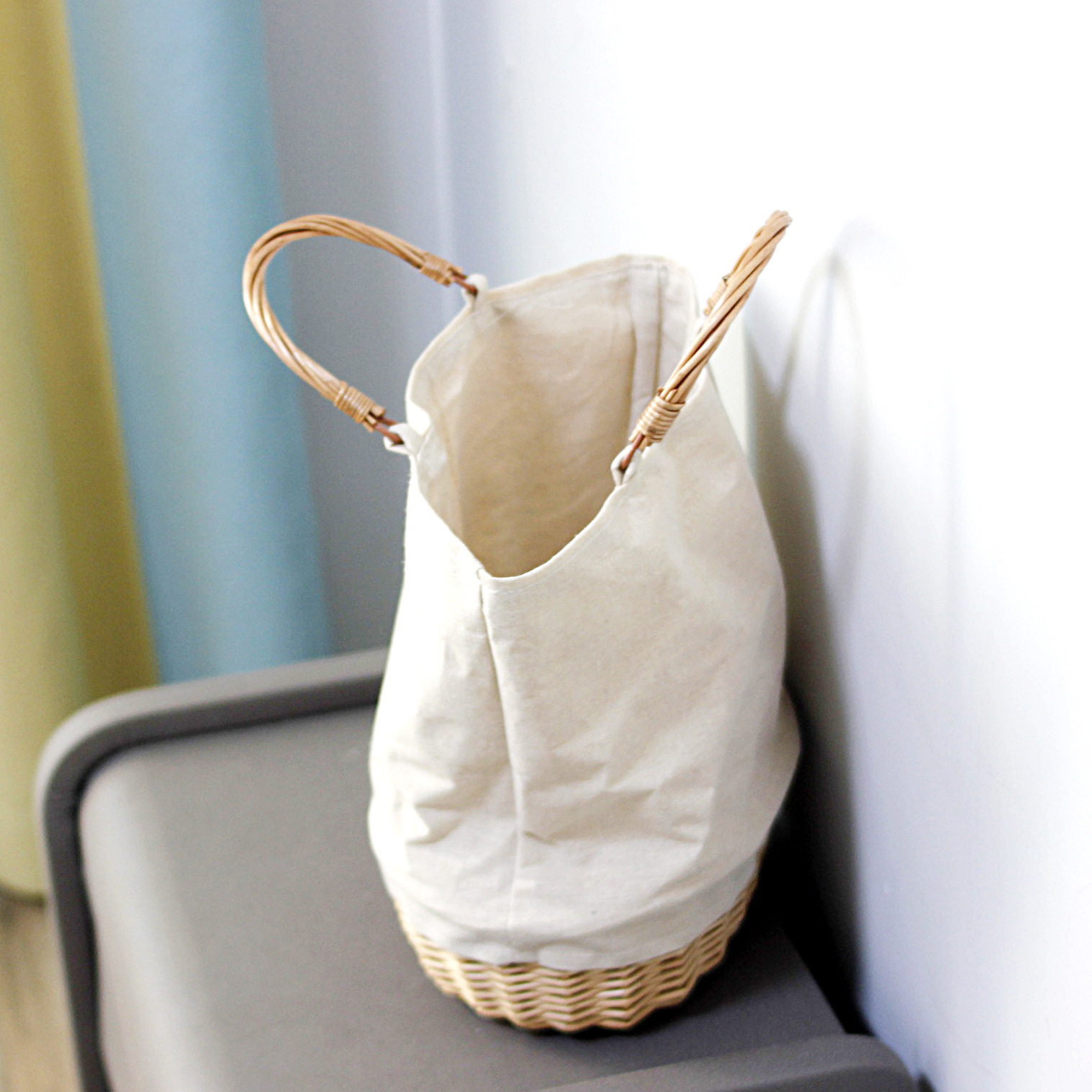 위커 바구니 가방 린넨 패치워크 여성 핸드백 수제 라탄 - Basket Bag Wicker 리뷰 및 가격