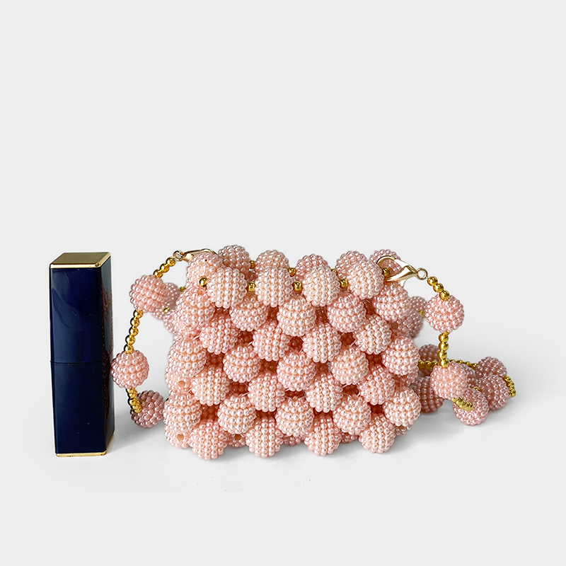 양메이 진주 핸드메이드 비즈 백, 디너 백, 크로스바디 - Women Bags Offers 리뷰 및 가격