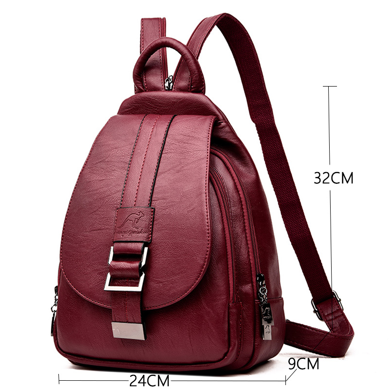 디자이너 여성용 가죽 백팩, 십대 소녀용 학교 가방,  - Women Bags In Sale 리뷰 및 가격