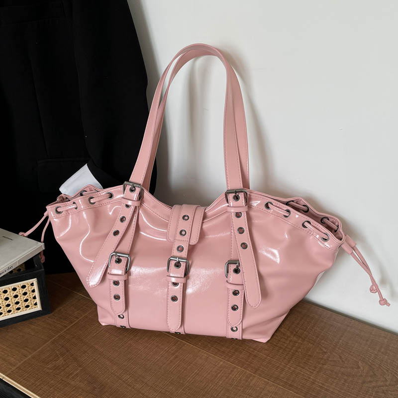 Y2K 고딕 리벳 조절 가능한 스트랩 숄더백, 핫세일, - Women Bags In Sale 리뷰 및 가격