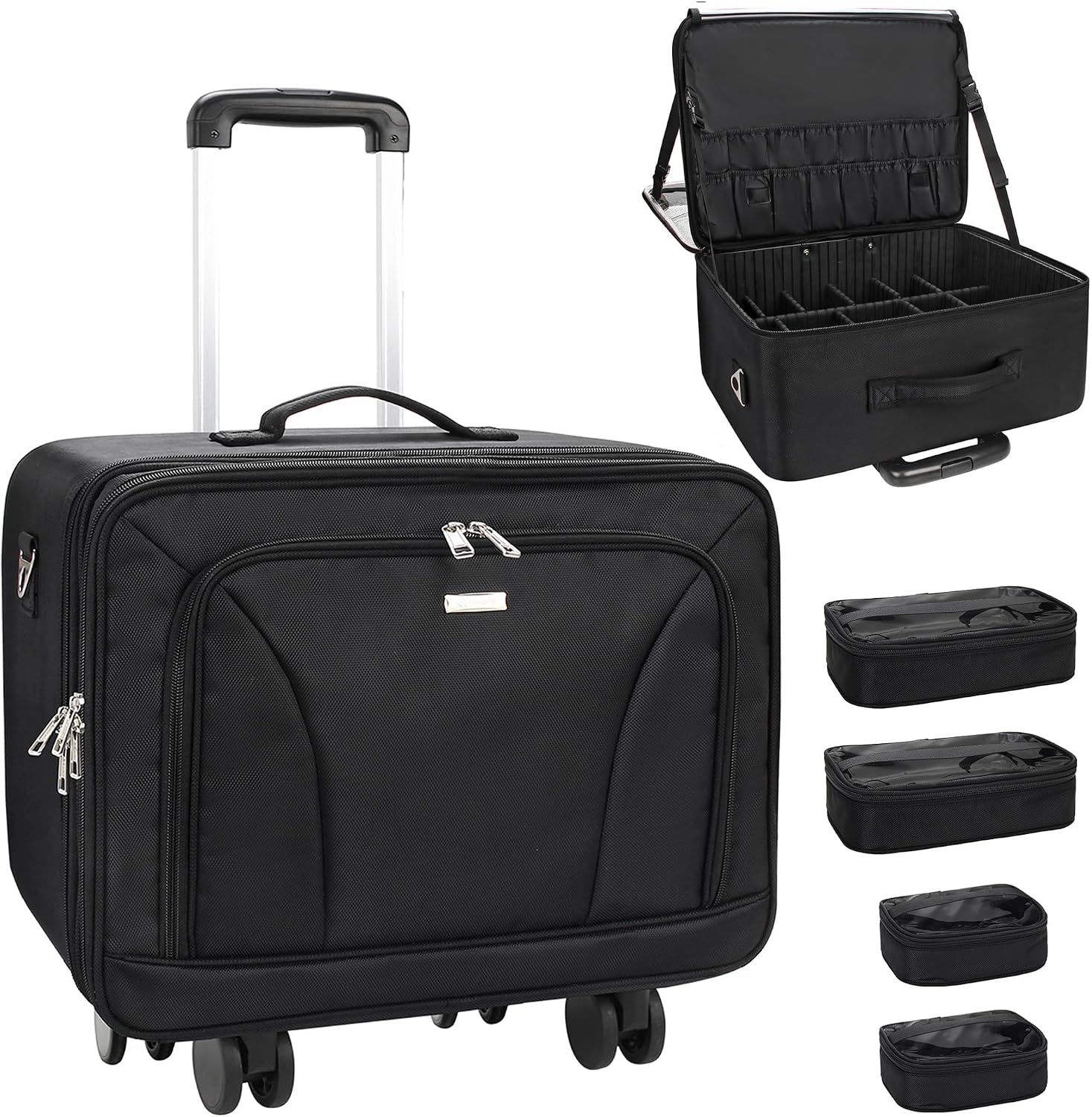 특대형 360도 회전식 메이크업 여행용 트레인 케이스  - Women Bags For Travel 리뷰 및 가격