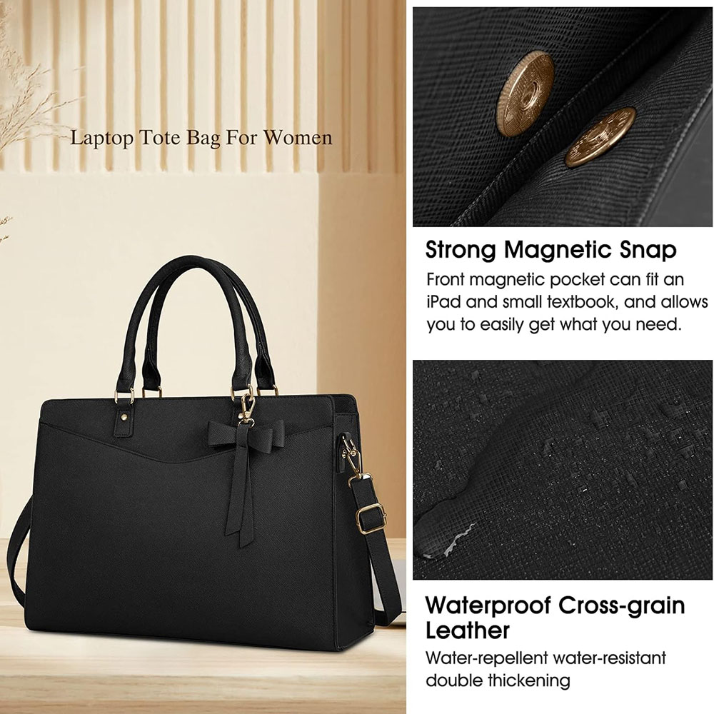 여성용 노트북 가방 15.6인치 PU 가죽 노트북 토트 - Women Hand Bags For Office 리뷰 및 가격