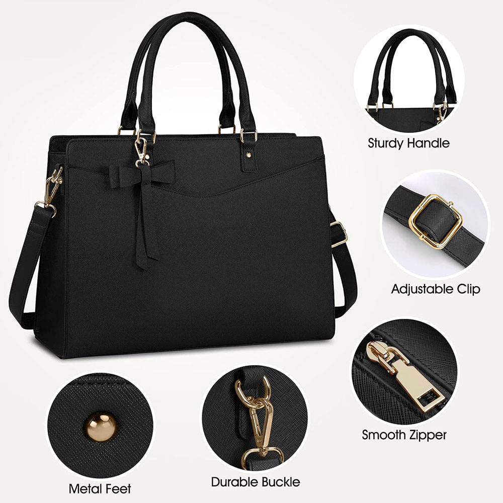 여성용 노트북 가방 15.6인치 PU 가죽 노트북 토트 - Women Hand Bags For Office 리뷰 및 가격