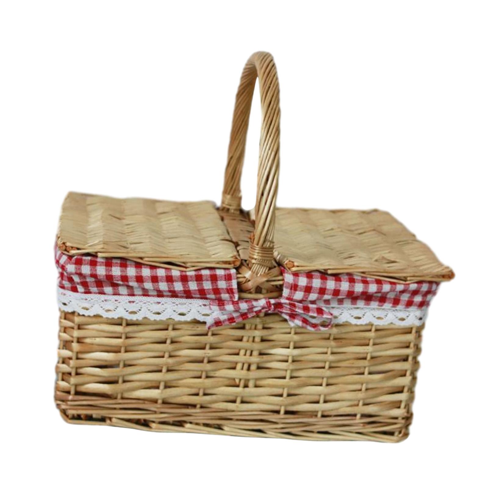 캠핑을 위한 하이킹 장식을 위한 피크닉 바구니 고리버들 - Basket Bag Wicker 리뷰 및 가격
