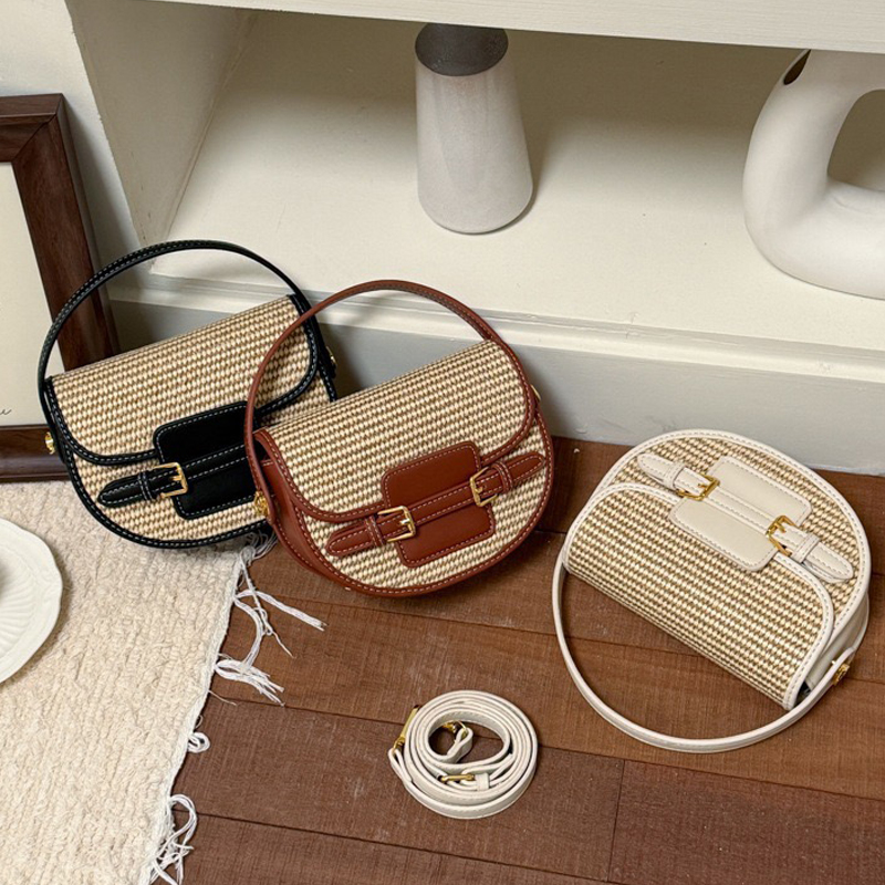 여성을위한 영국 스타일 미니 밀짚 상자 안장 가방 럭셔 - Women Bags Mini 리뷰 및 가격