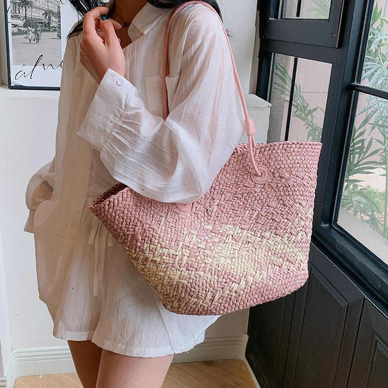 캐주얼 등나무 대용량 토트 디자이너 고리 버들 짠 여성 - Basket Bag Wicker 리뷰 및 가격