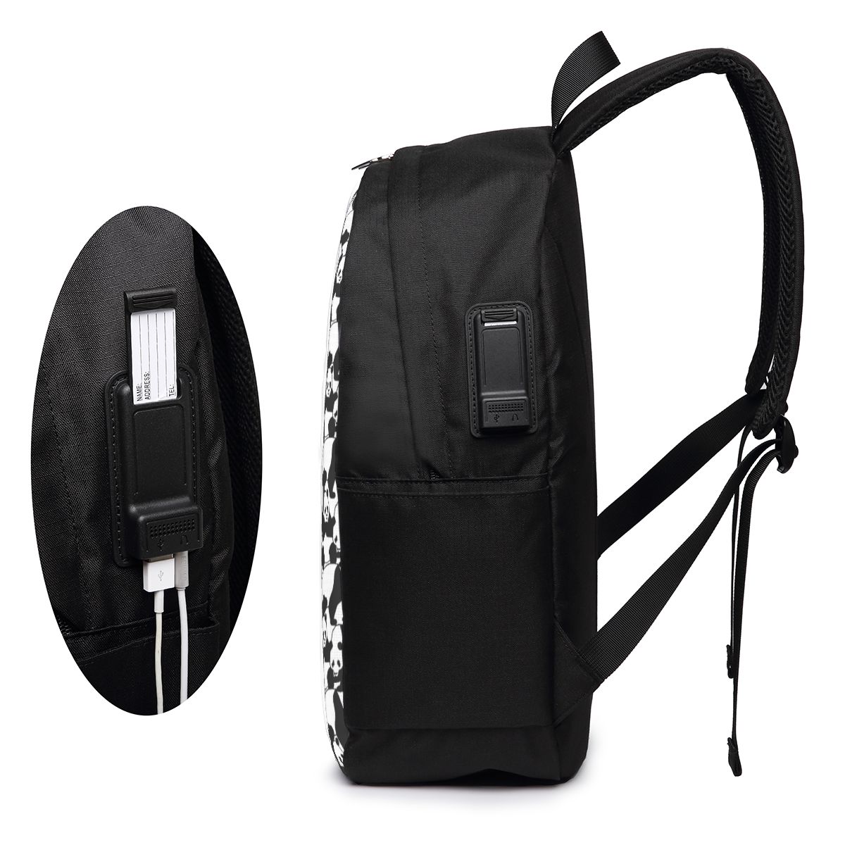 팬더 패턴 배낭 여행 노트북 가방 컴퓨터 대학생 학교  - Women Bags For Travel 리뷰 및 가격
