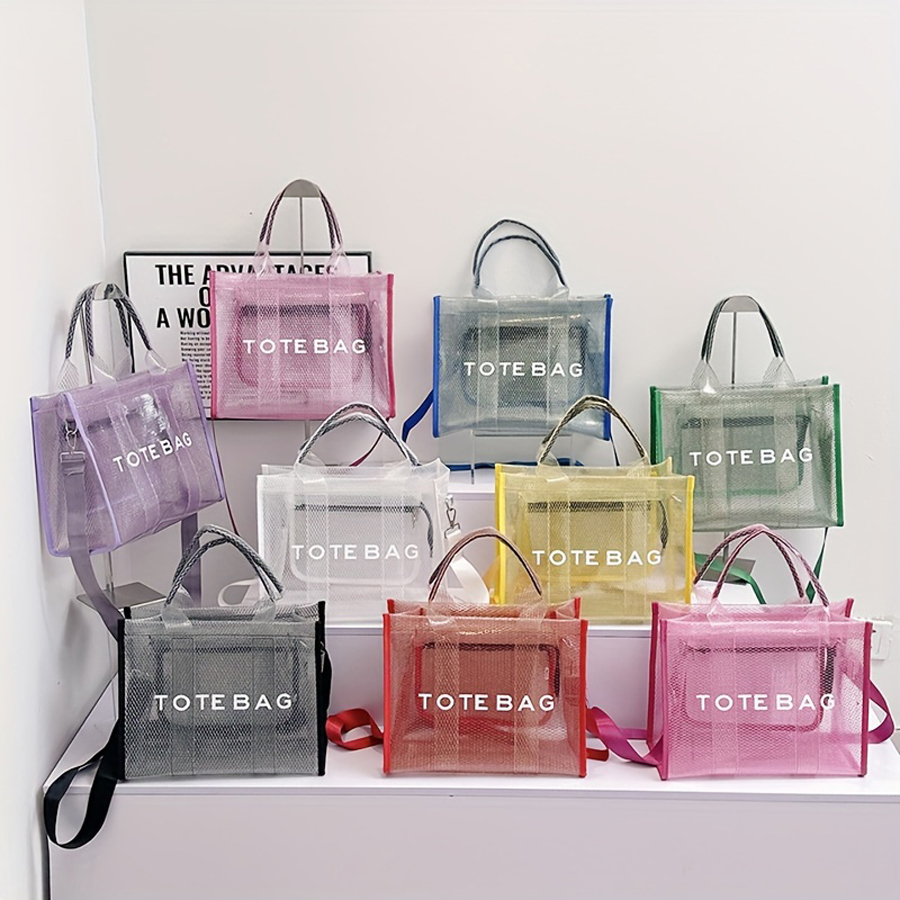 패션 새로운 고용량 PVC 여성 가방 투명 토트 백 젤 - Women Bags Offers 리뷰 및 가격