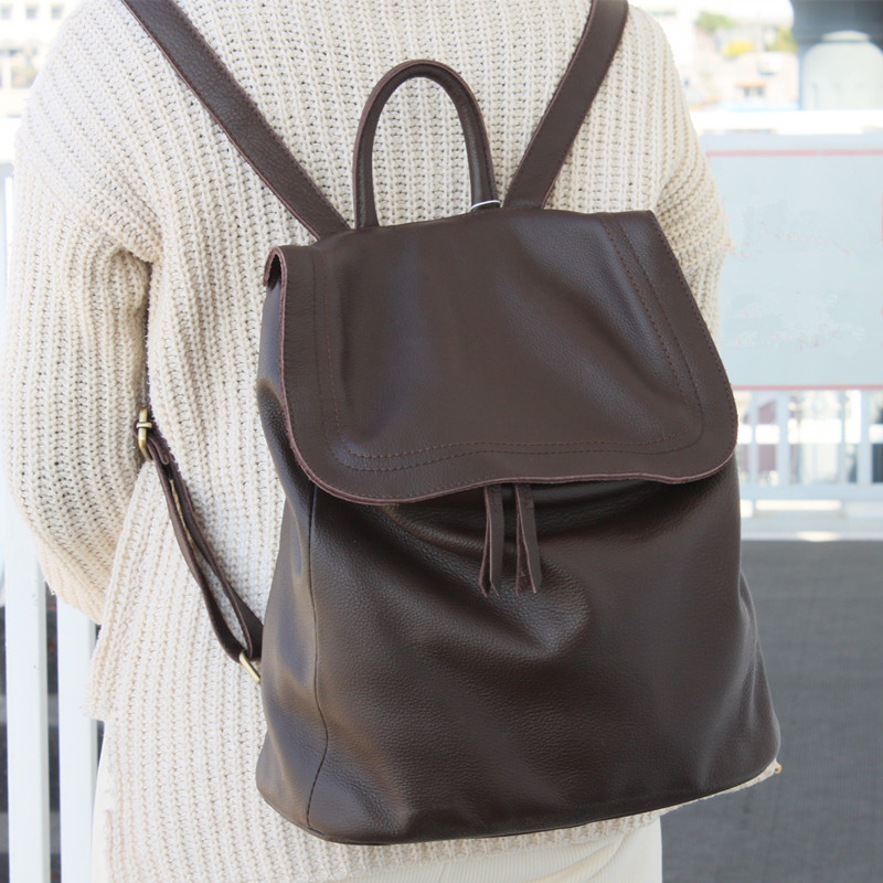 정품 가죽 디자이너 배낭 여성용, 간단한 버킷 스타일  - Women Bags Offers 리뷰 및 가격