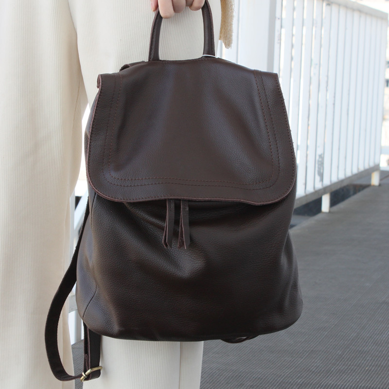 정품 가죽 디자이너 배낭 여성용, 간단한 버킷 스타일  - Women Bags Offers 리뷰 및 가격