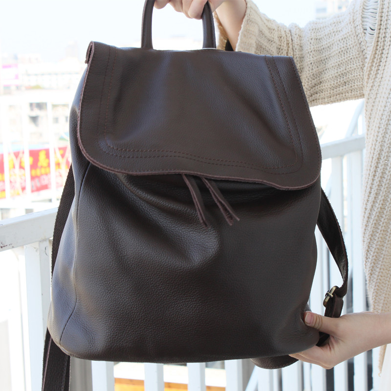 정품 가죽 디자이너 배낭 여성용, 간단한 버킷 스타일  - Women Bags Offers 리뷰 및 가격